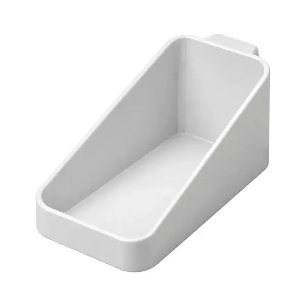 Bandeja de 40 × 80 × 47 mm · Compatible con SKADIS — pieza individual blanca, vista de estudio