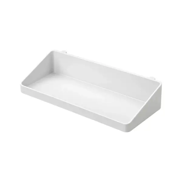 Bandeja de 200 × 80 × 47 mm · Compatible con SKADIS — pieza individual blanca, vista de estudio