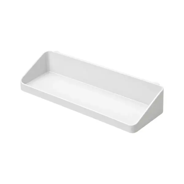 Bandeja de 240 × 80 × 47 mm · Compatible con SKADIS — pieza individual blanca, vista de estudio