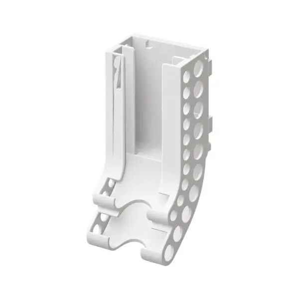 Portapilas doble AA y AAA · Compatible con SKADIS — pieza individual blanca, vista de estudio