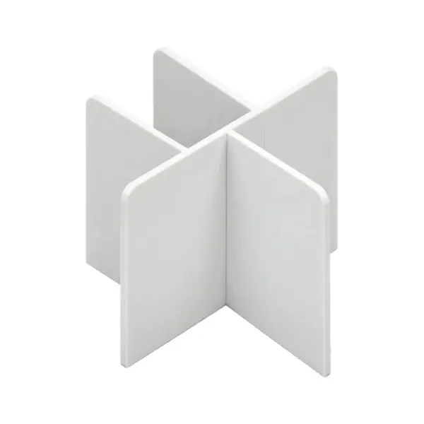 Separador para recipiente · Compatible con SKADIS — pieza individual blanca, vista de estudio